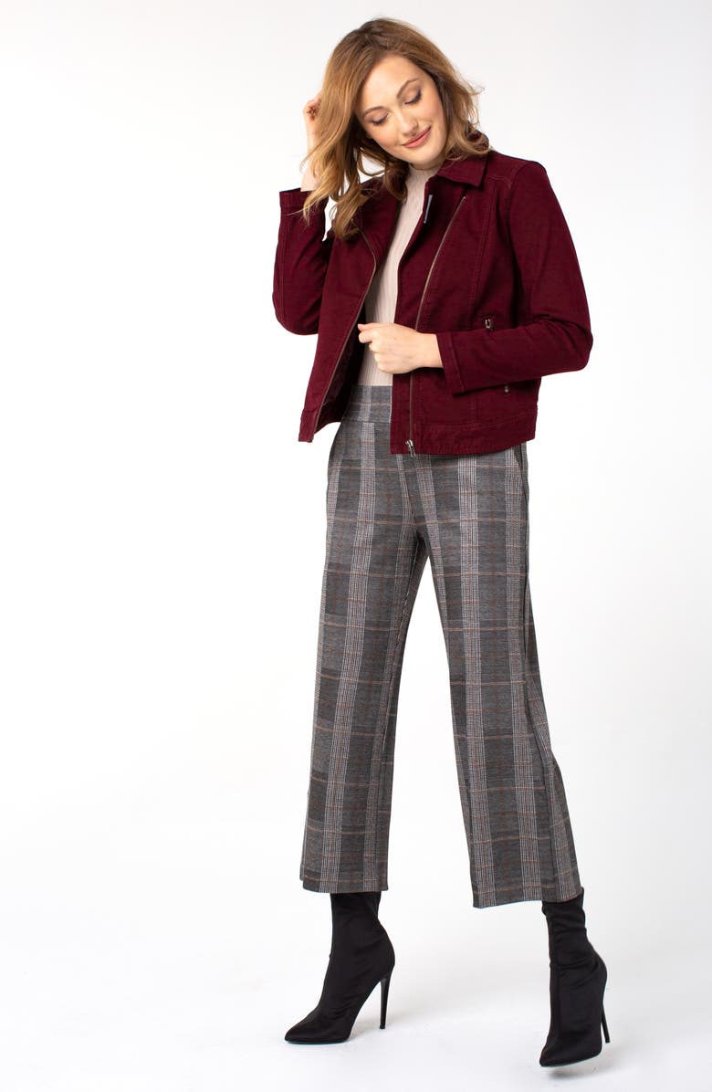 Liverpool Los Angeles Liverpool Mabel Plaid Wide Leg Ankle Pants, Alternate, color,