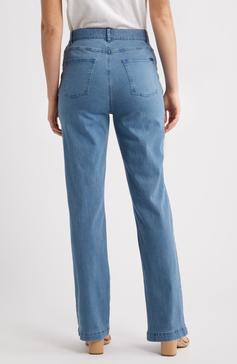 Hue Emma Floral Baby Bootcut Jeans, Alternate, color, Medium Wash