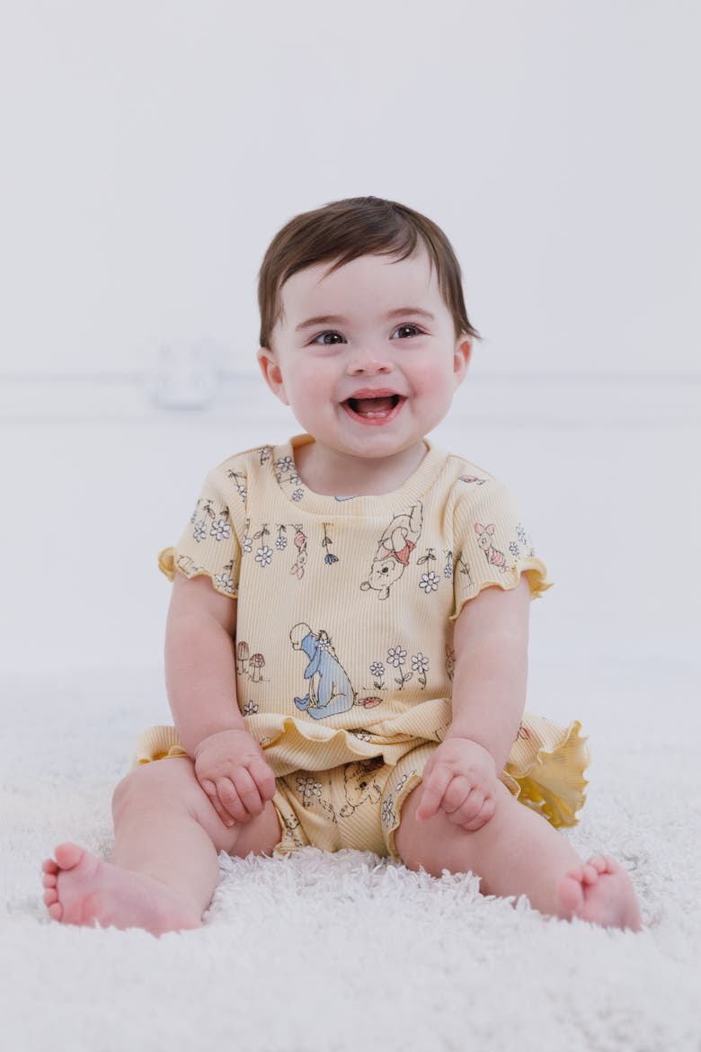 Winnie the Pooh 2-Piece Tee and Shorts Set, Alternate, color, Pooh Pastel Yellow