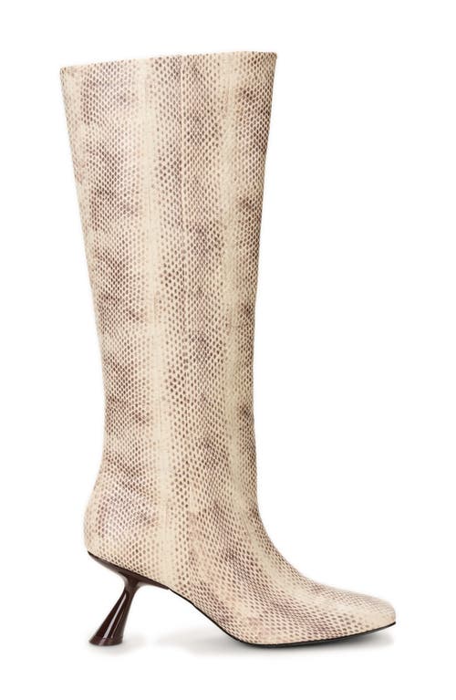 Cult Gaia Wren Flared Heel Boot In Multi