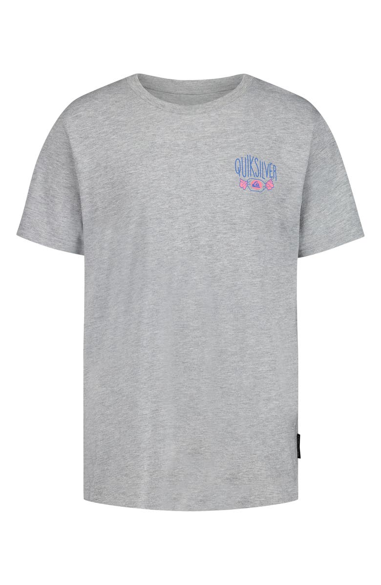 Quiksilver Kids' Logo Graphic T-Shirt, Main, color, Grey Heather