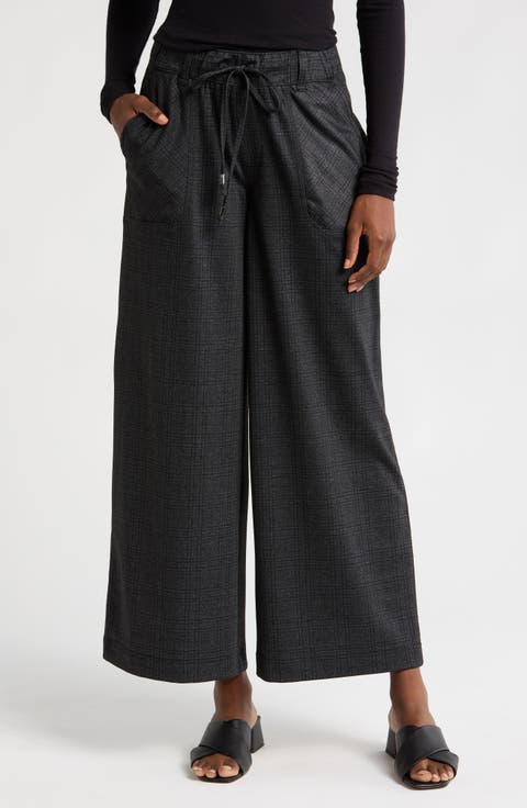 'Ab'Leisure Pull-On High Waist Wide Leg Ponte Pants