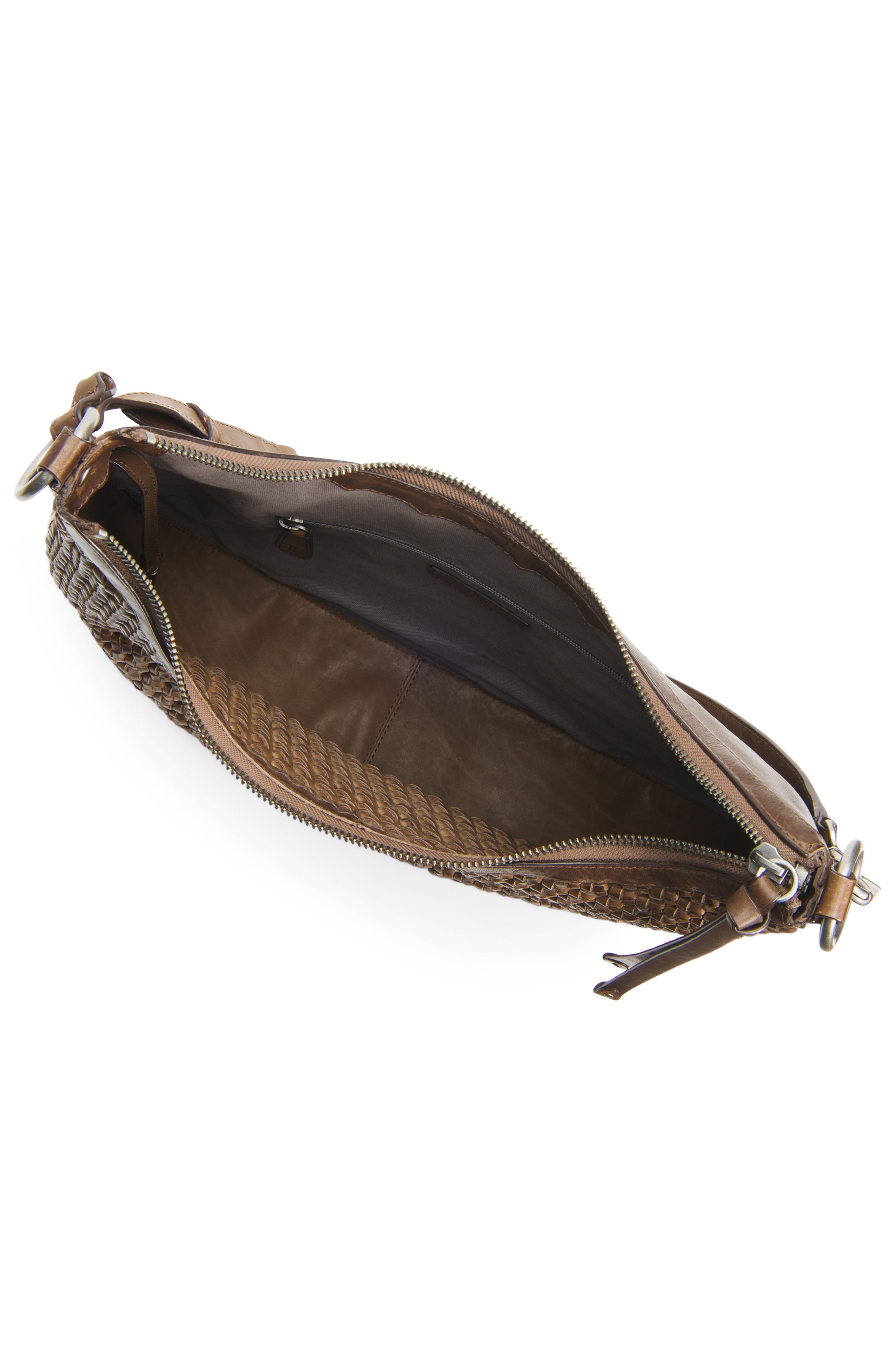 Frye Melissa Woven Leather Hobo, Alternate, color, 