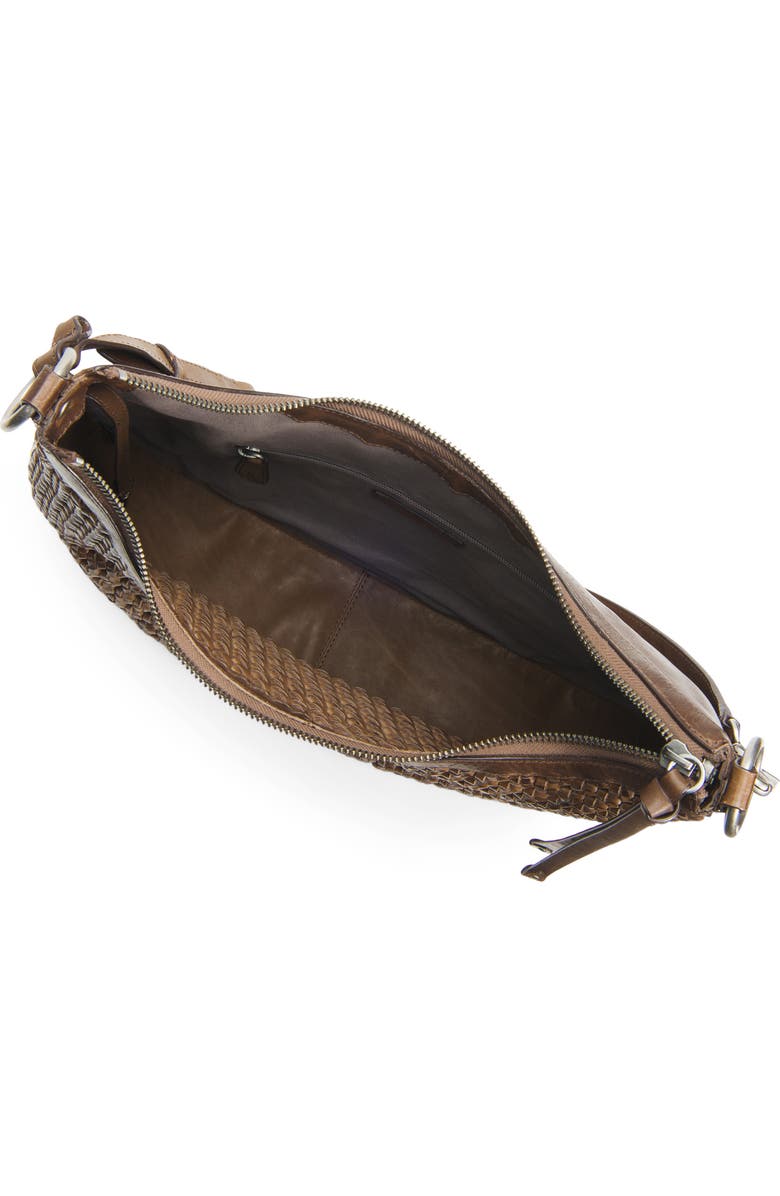 Frye Melissa Woven Leather Hobo, Alternate, color,