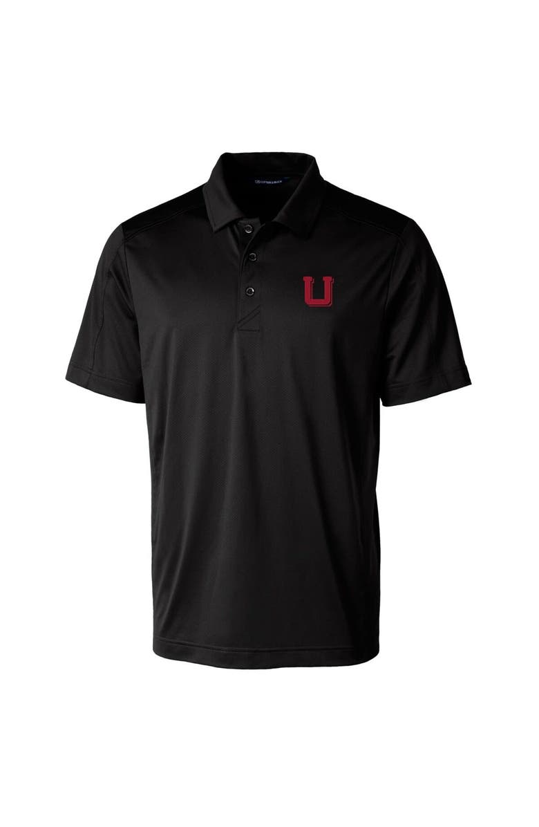 Cutter & Buck Men's Cutter & Buck Black Utah Utes Team Logo Big & Tall Prospect Textured Stretch Polo, Alternate, color, 