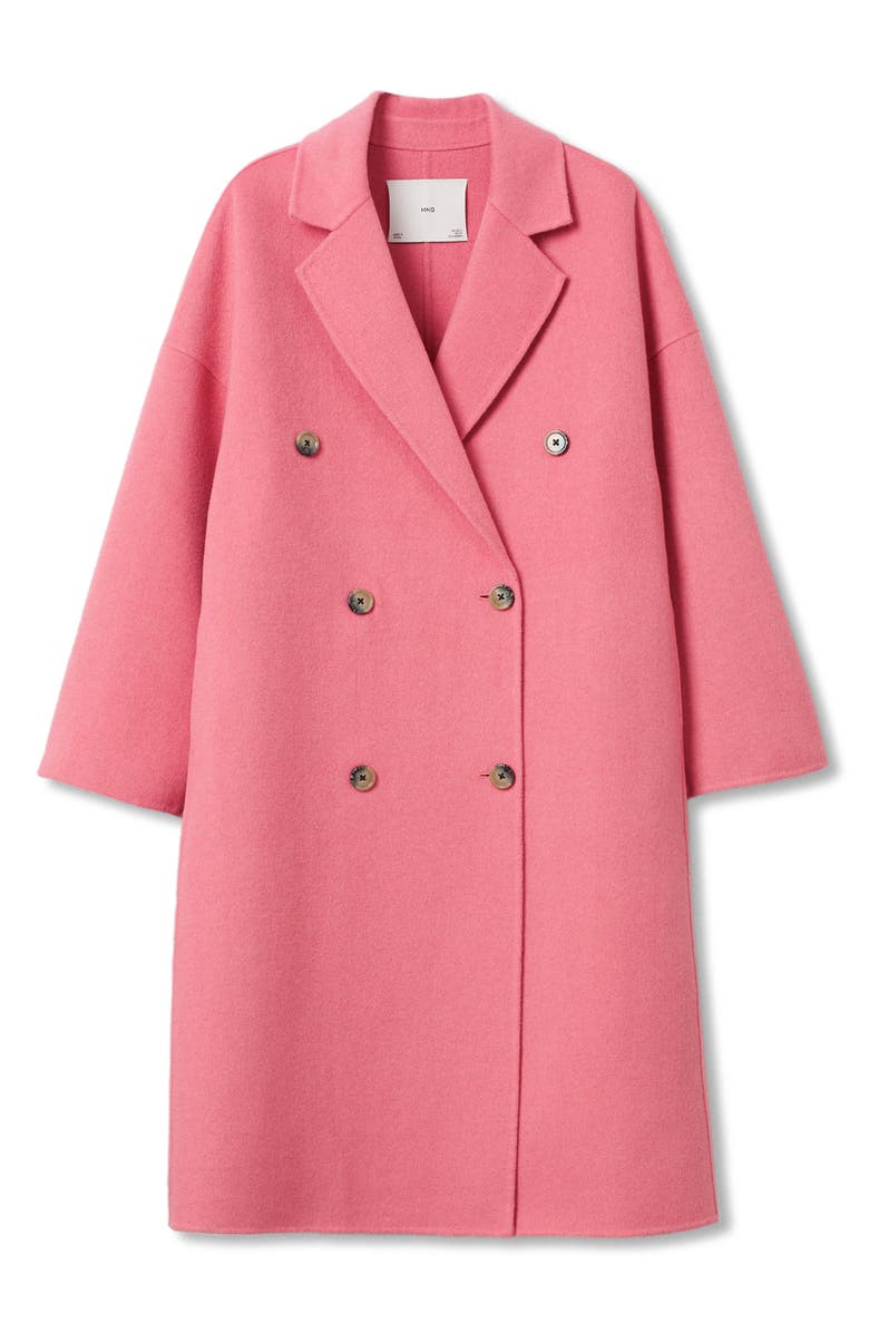 MANGO Wool Blend Coat, Alternate, color,