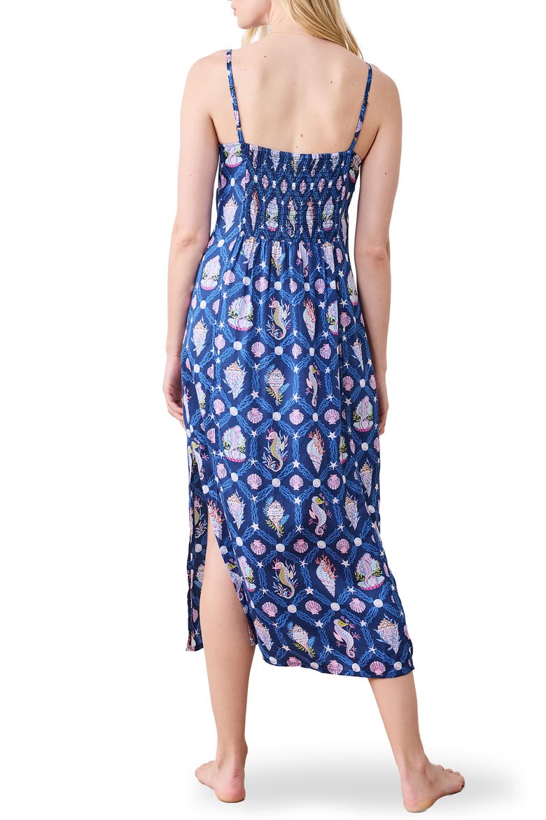 Chic to Sleep Satin Nightgown, Alternate, color, NAVY