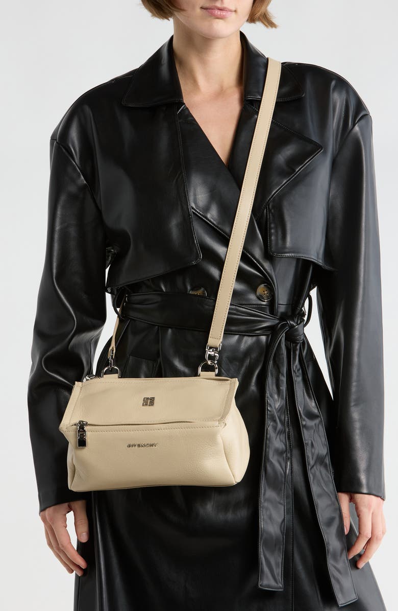 Givenchy Pandora Mini Crossbody Bag, Alternate, color, Beige