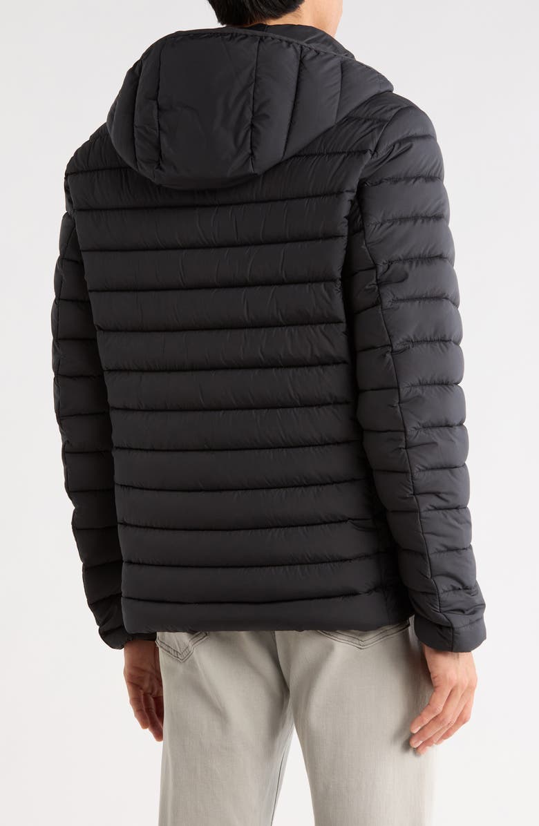 Save The Duck Marco Hooded Matte Puffer Jacket, Alternate, color, Black