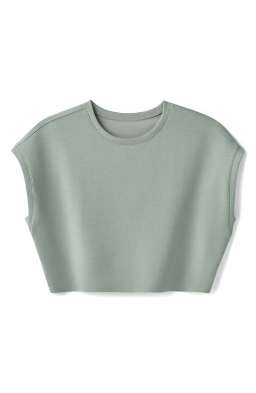 Rhone Dreamglow Oversize Crop T-shirt In Pacific Green