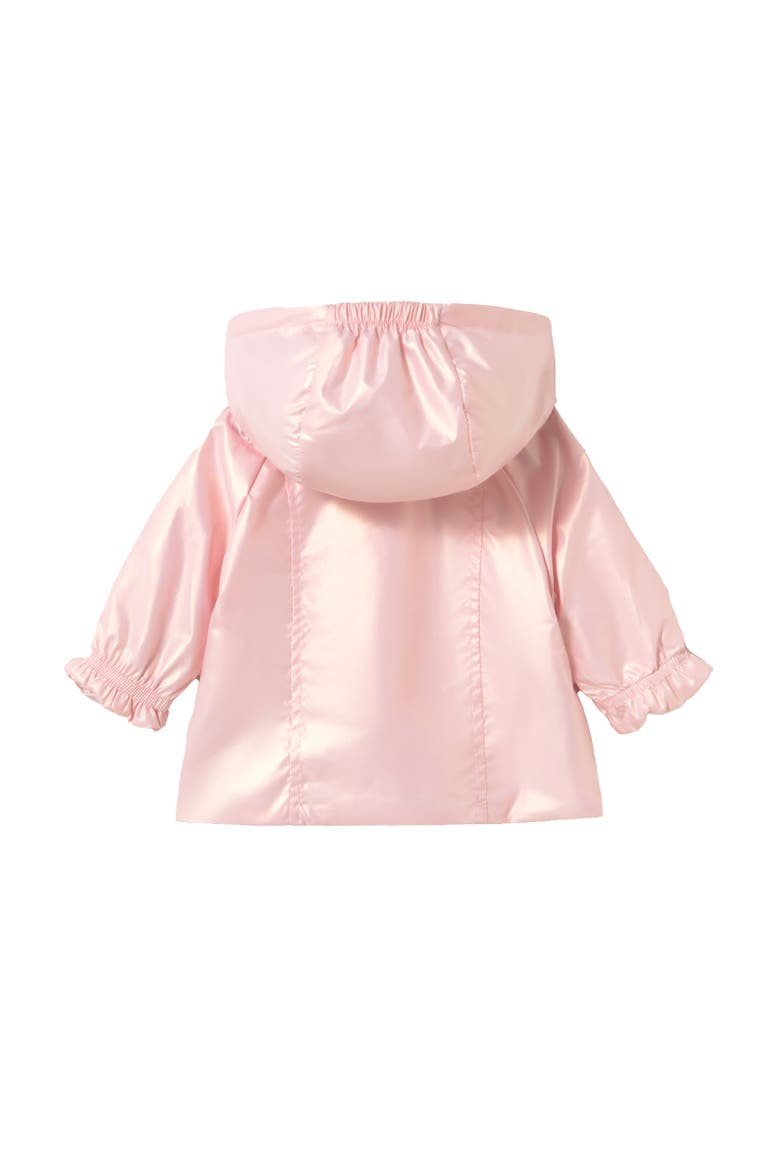 Hooded Glossy Jacket, Alternate, color, Pink