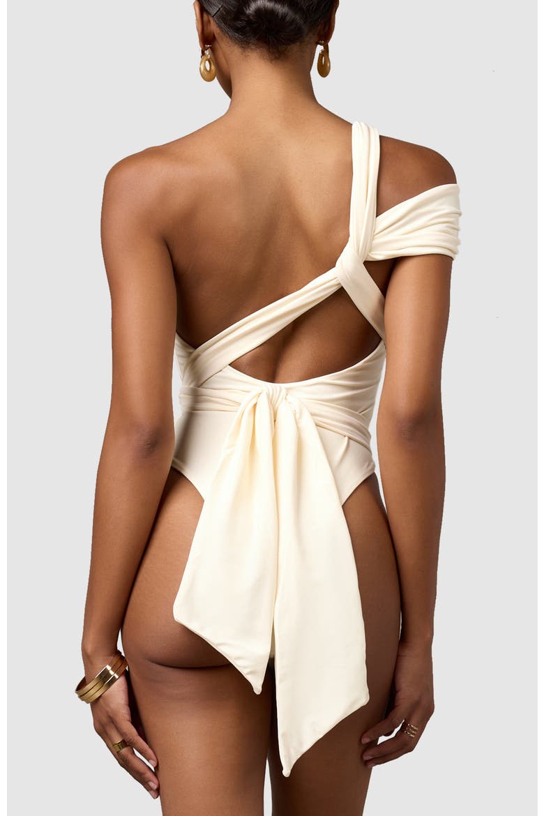 Bella One-Piece Swimsuit, Alternate, color, Cream
