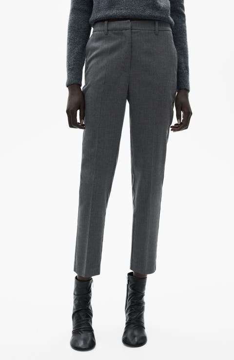 ◆ojos◆ Strap Trimming Capri Pants Grey 24HS-PT02-GR MUSINSA | OJOS Strap Trimming Capri Pants / Charcoal
