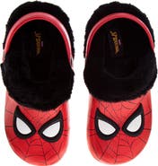 Spider-Man Clogs - Fuzzy, Fleece-Lined, and Warm Garden Shoes
