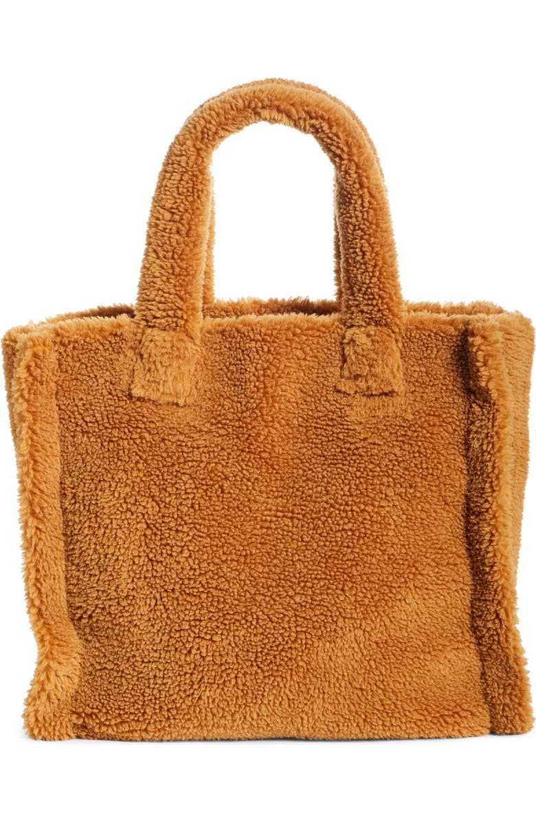 Stand Studio Medium Lolita Teddy Faux Fur Tote, Main, color,