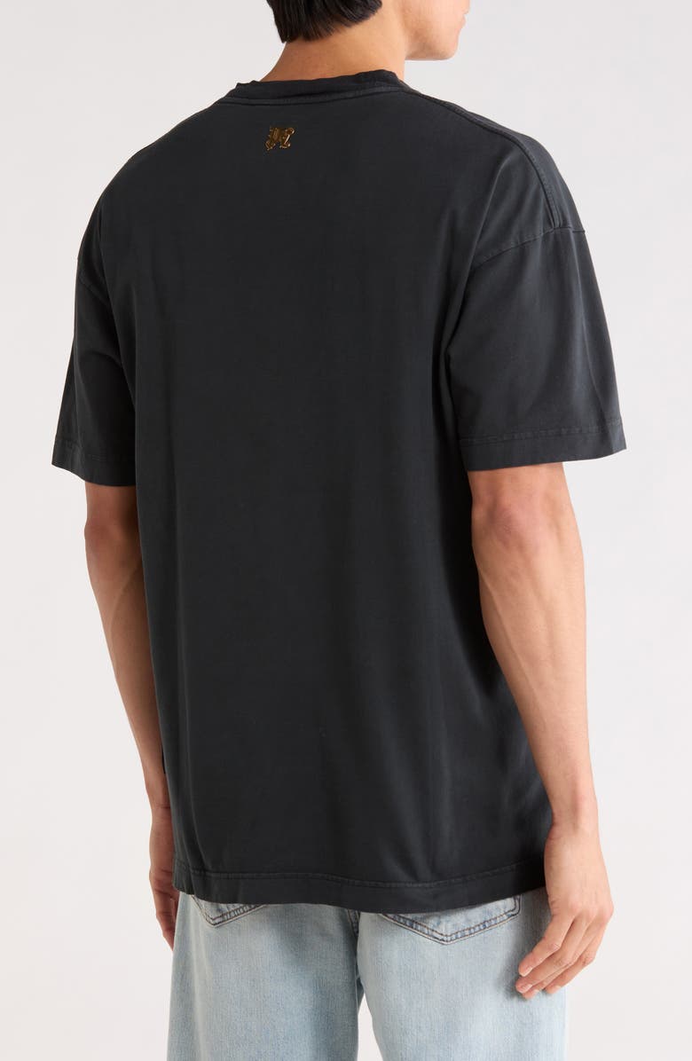 Palm Angels Blaze Logo Graphic T-Shirt, Alternate, color, Black Gold