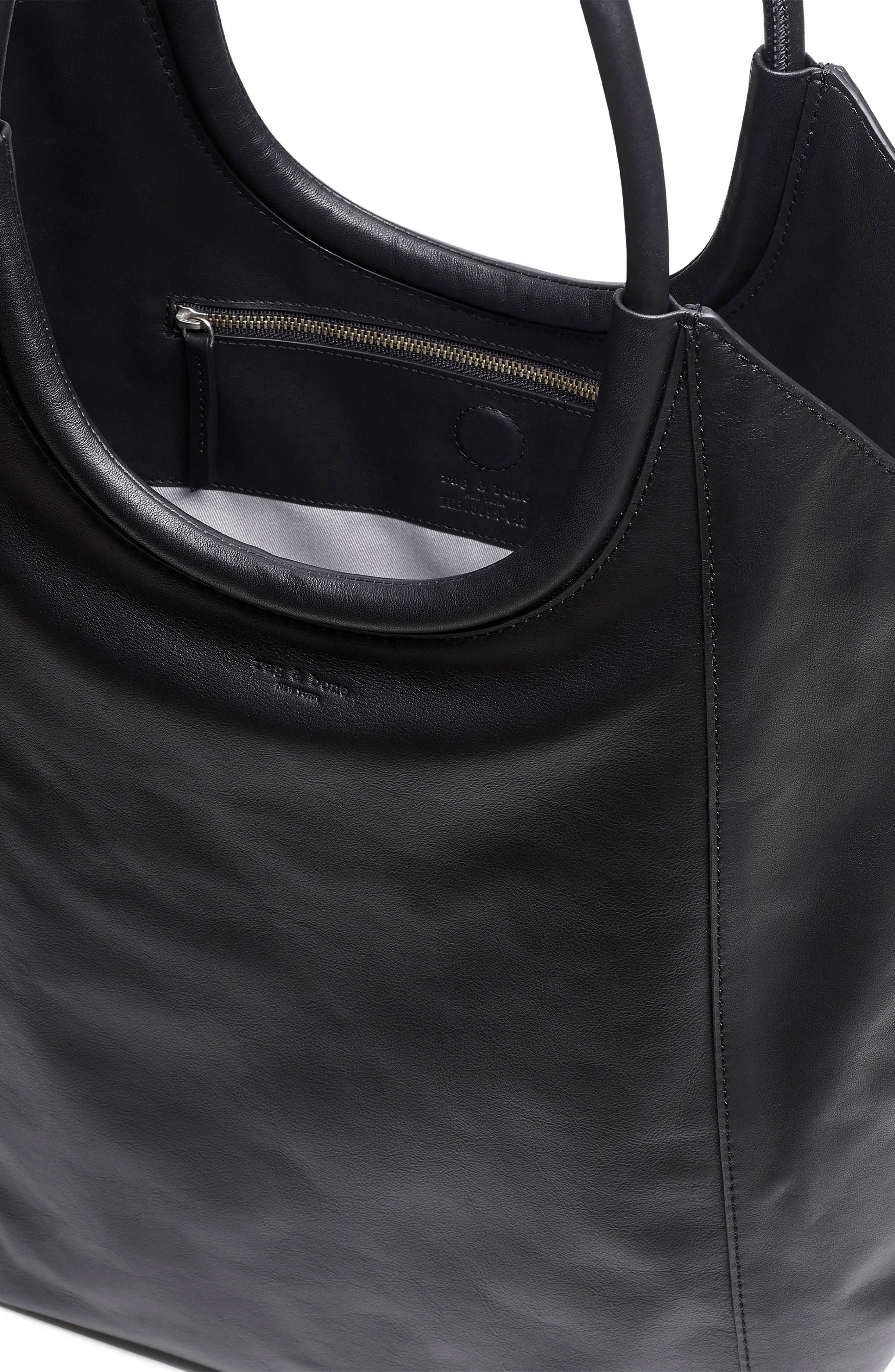 rag & bone Remi Leather Shopper Bag, Alternate, color, 