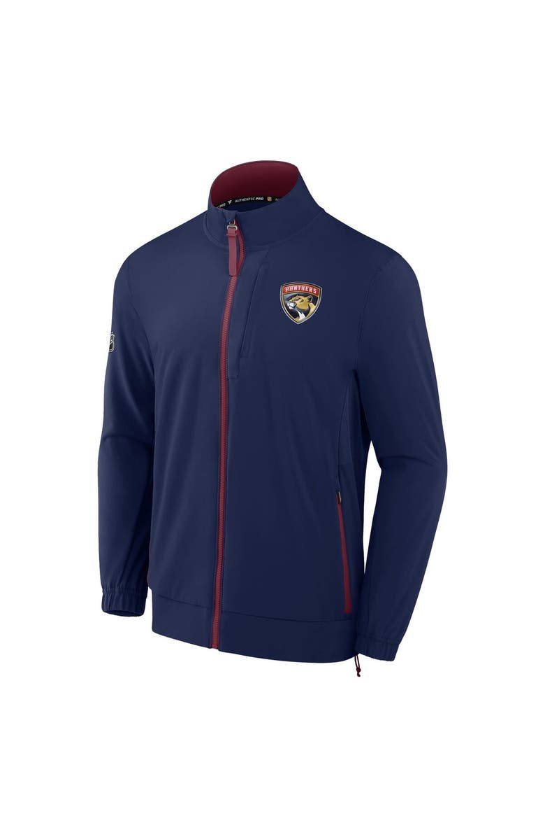 FANATICS Men's Fanatics Navy Florida Panthers Authentic Pro Rink Coaches Full-Zip Jacket, Alternate, color,