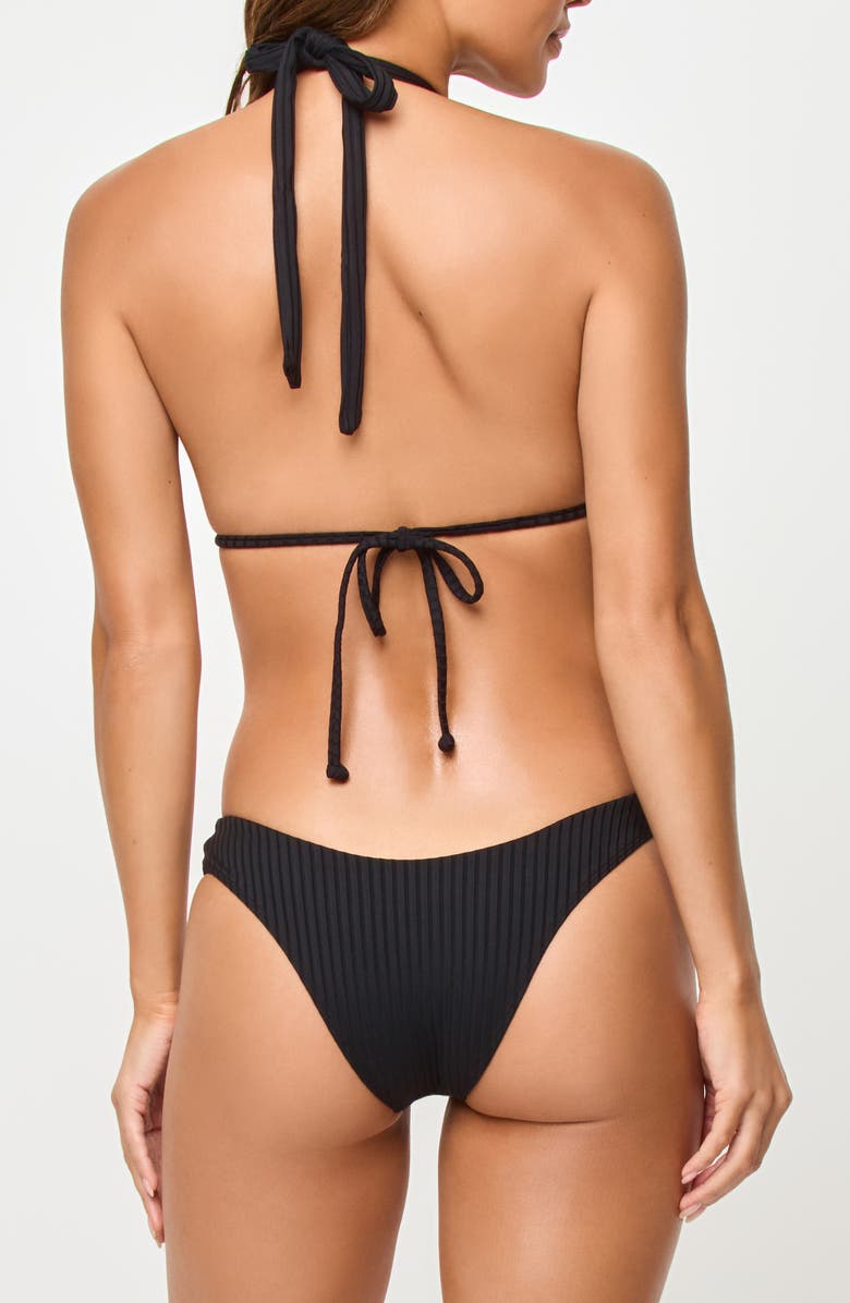 LSPACE Chrissy Bikini Bottoms, Alternate, color, Black