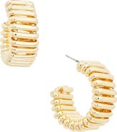 Juvell Textured Hoop Earrings