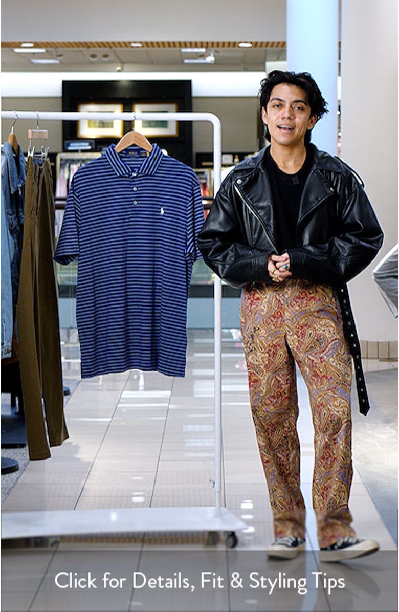 Classic Fit Stripe Cotton Polo, sales video thumbnail