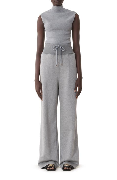 Wide Jogging Suit In Double-Faced Jersey