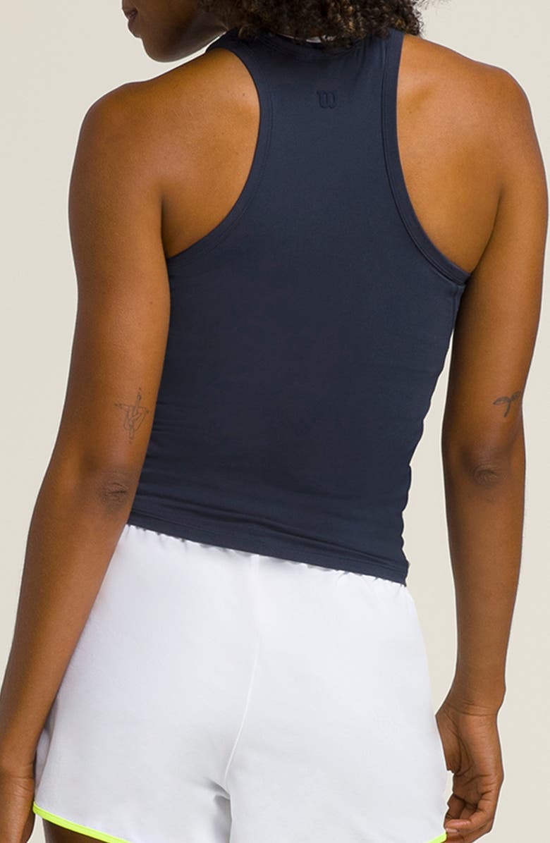 WILSON Fieldhouse Racerback Tank, Alternate, color, Classic Navy