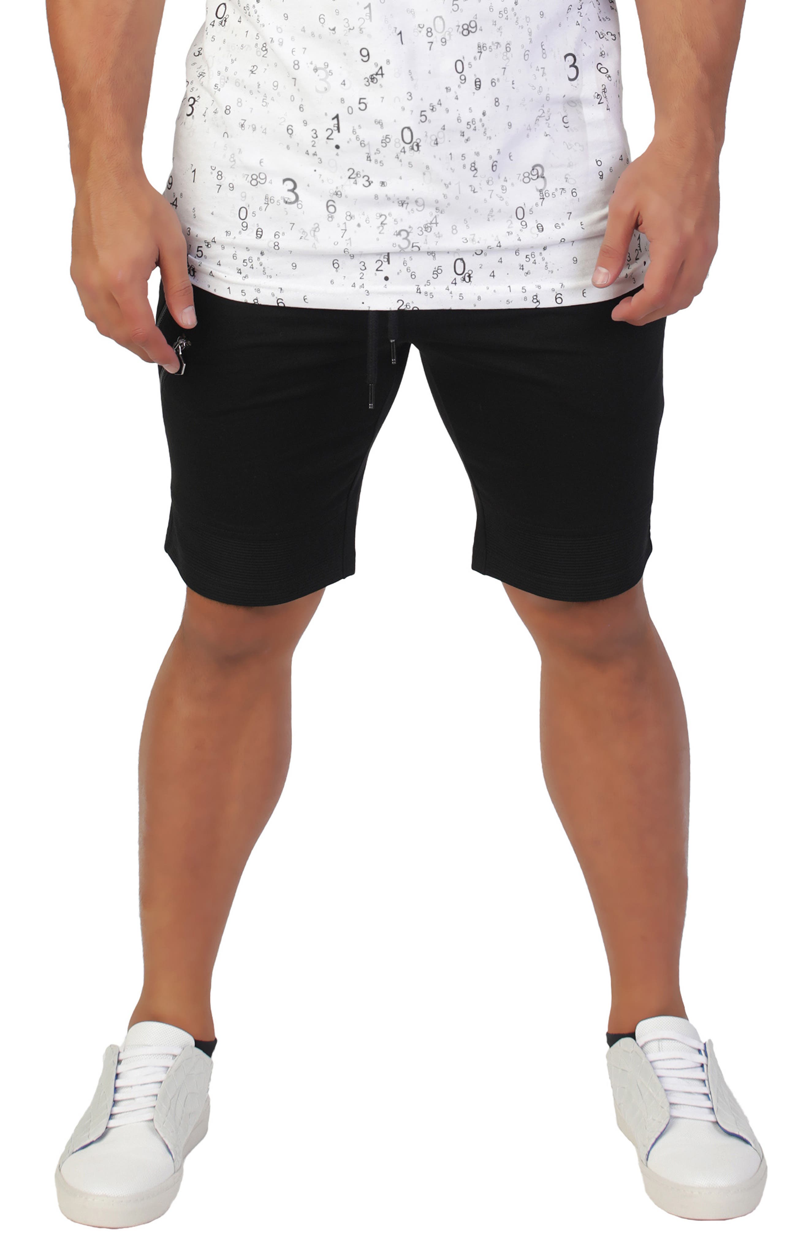 Maceoo Zip Pocket Stretch Cotton Shorts