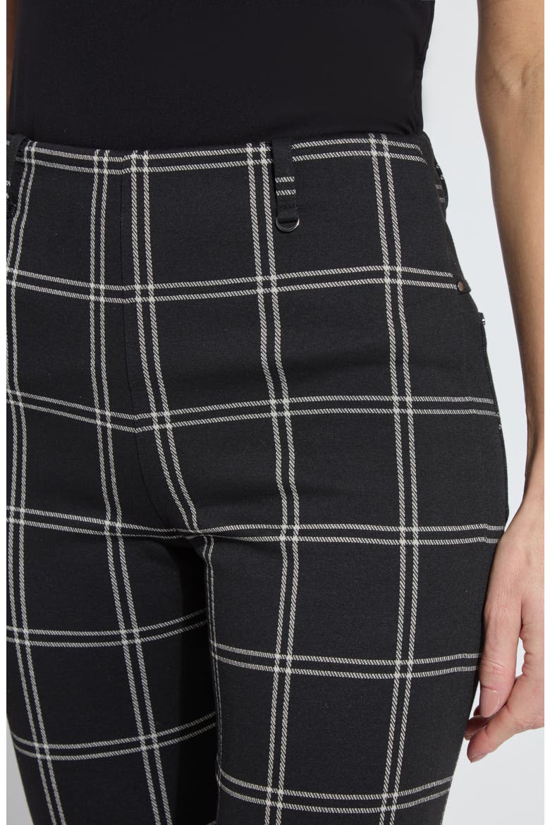 Lyssé Baby Bootcut Pants, Alternate, color, COASTAL WINDOWPANE