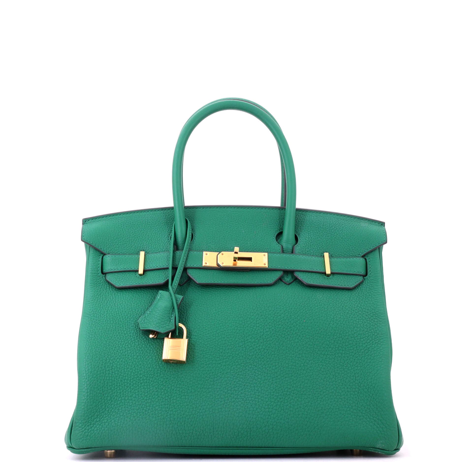 Birkin Handbag Green Togo with Gold Hardware 30, Main, color, Green