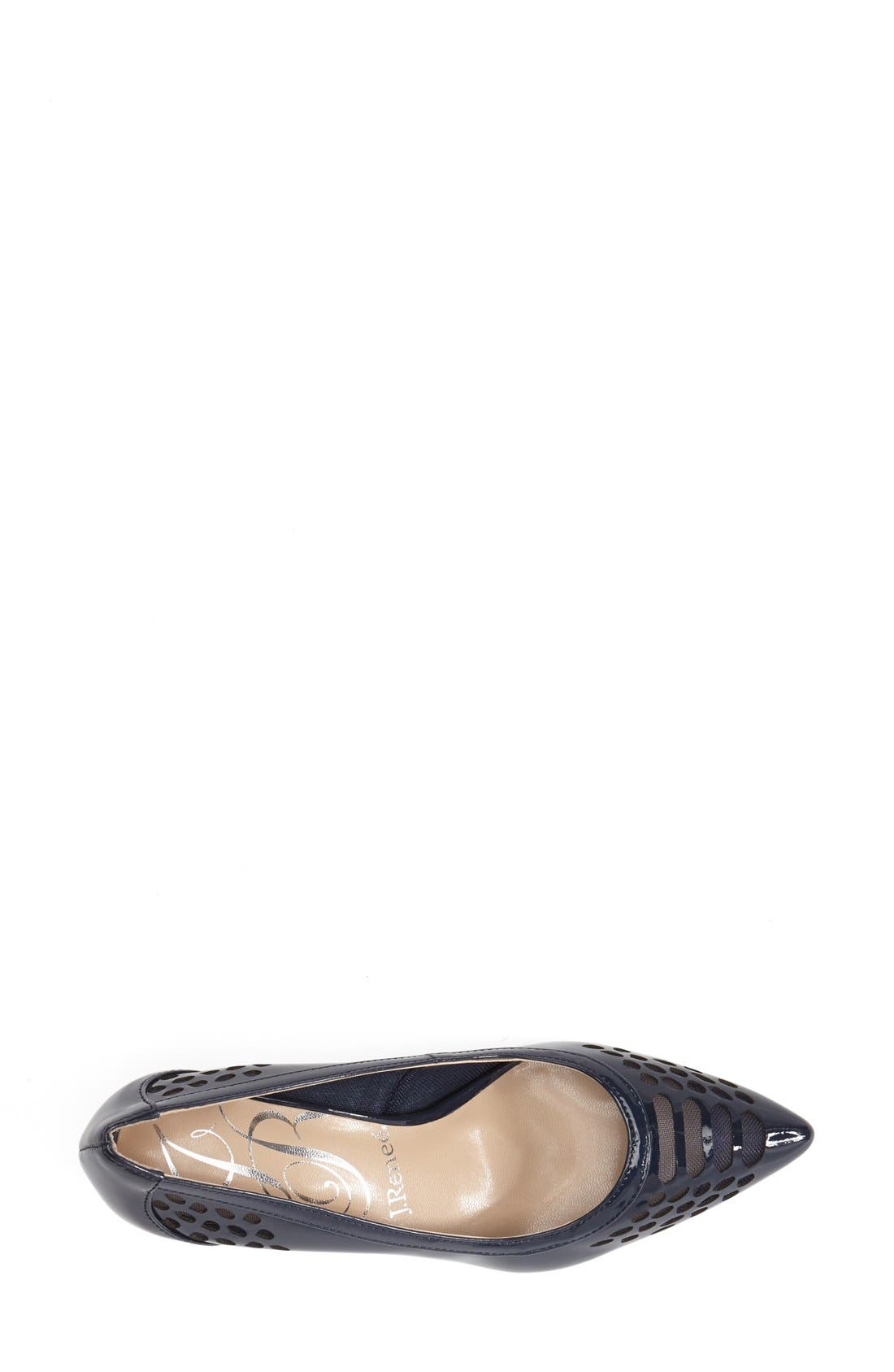 'Halina' Pointy Toe Pump, Alternate, color, NAVY