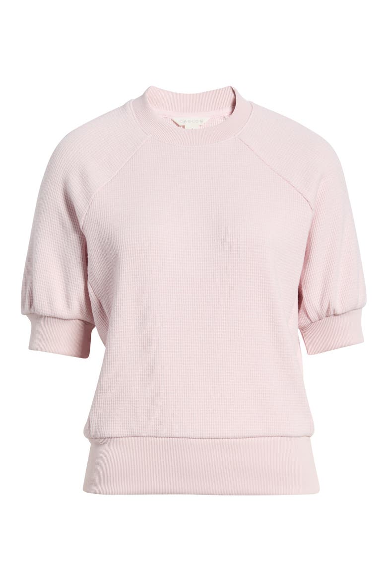 Bubble Sleeve Sweatshirt, Alternate, color, PINK CAKE