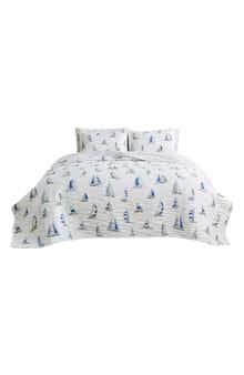 Woven & Weft Sailboat Reversible Quilt Set