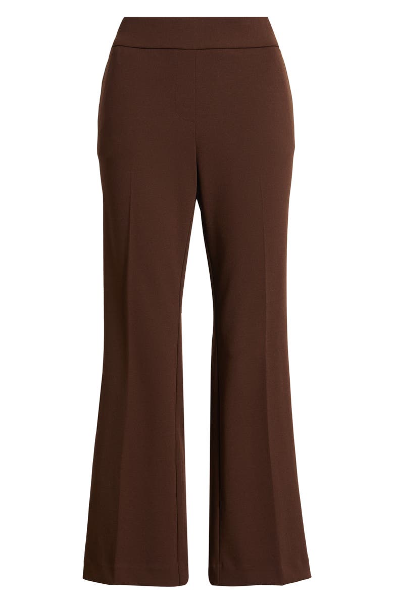 AK ANNE KLEIN Pull-On Ankle Pants, Alternate, color, Dark Chocolate