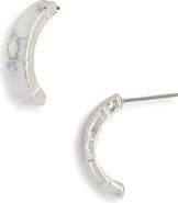Karine Sultan Brick Half Hoop Earrings