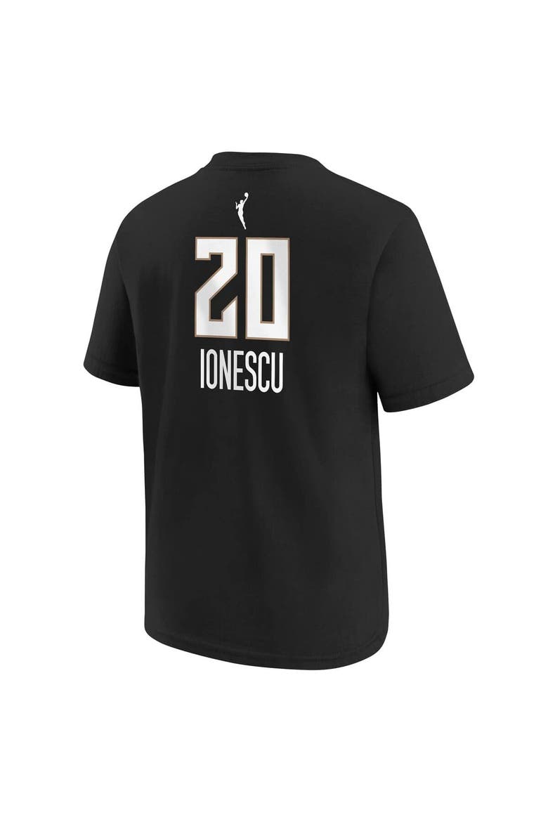 Youth Nike Sabrina Ionescu Black New York Liberty Explorer Edition Name & Number T-Shirt, Alternate, color, Black