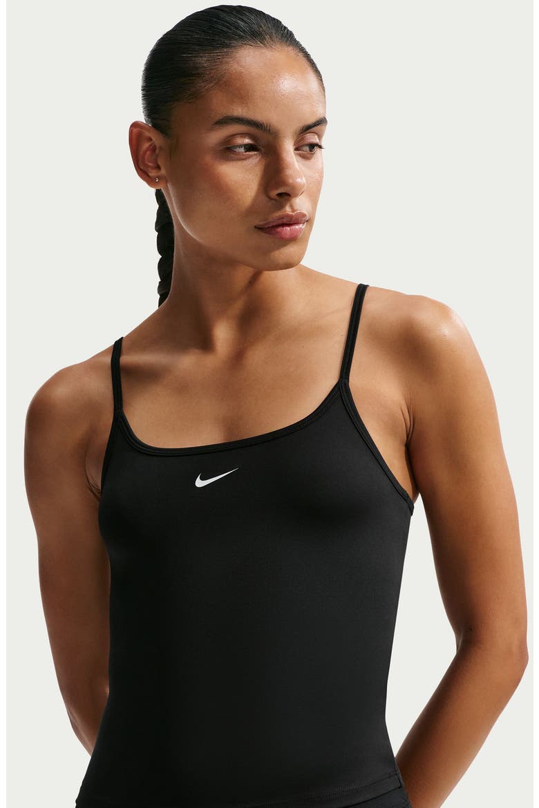 Dri-FIT Cami Tank Top, Alternate, color, BLACK/ WHITE