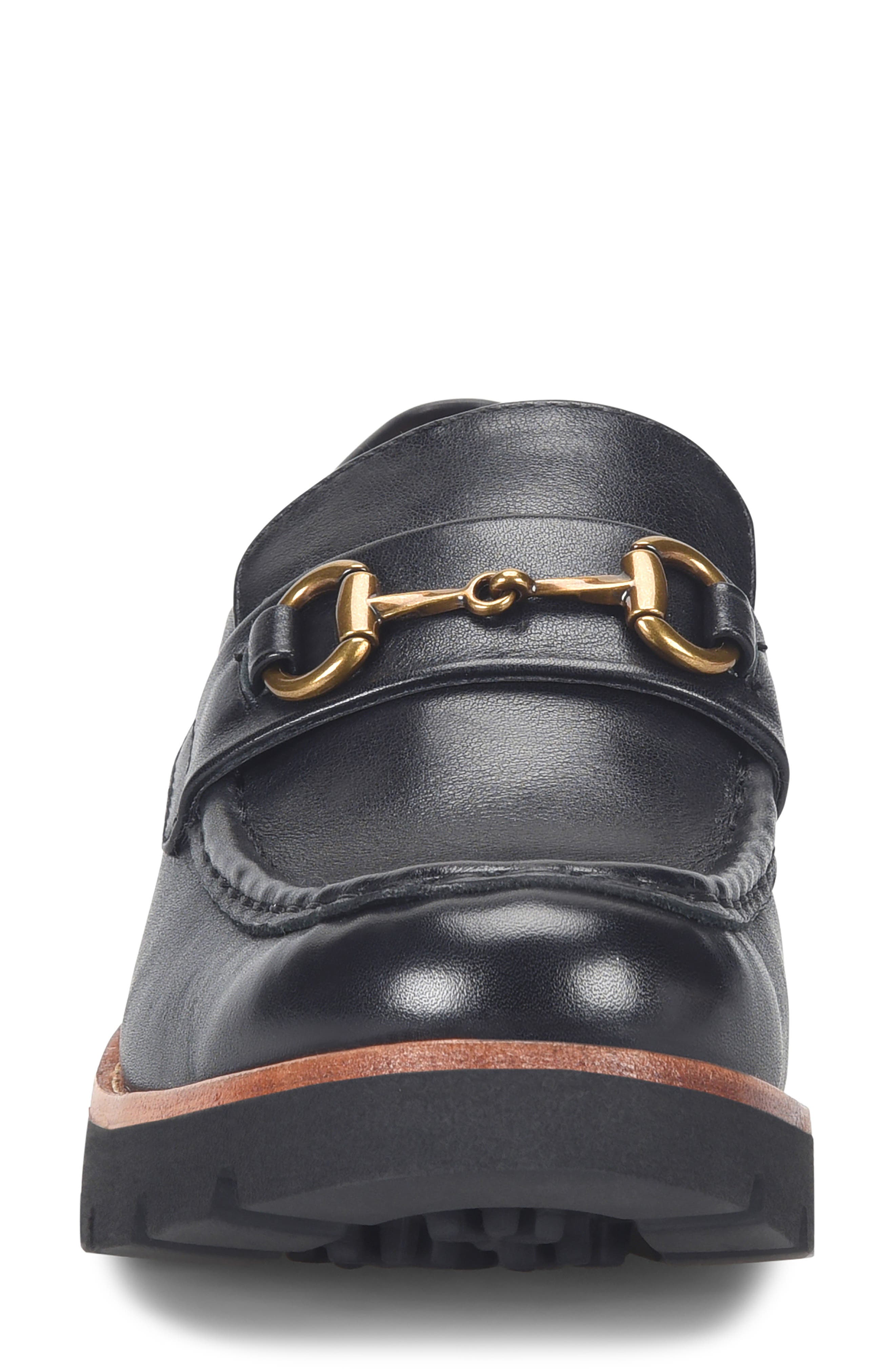 Söfft Prewitt Horsebit Loafer, Alternate, color, Black Leather