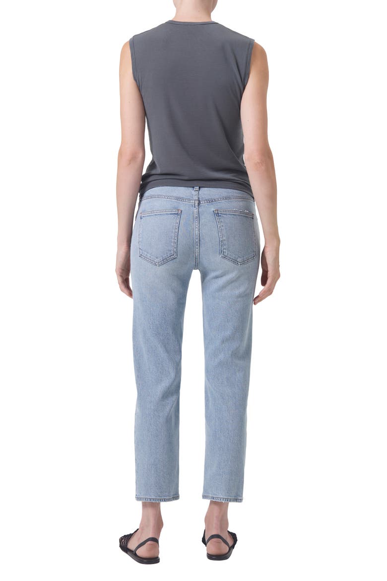 Kye Mid Rise Ankle Straight Leg Jeans, Alternate, color, DIVERSION