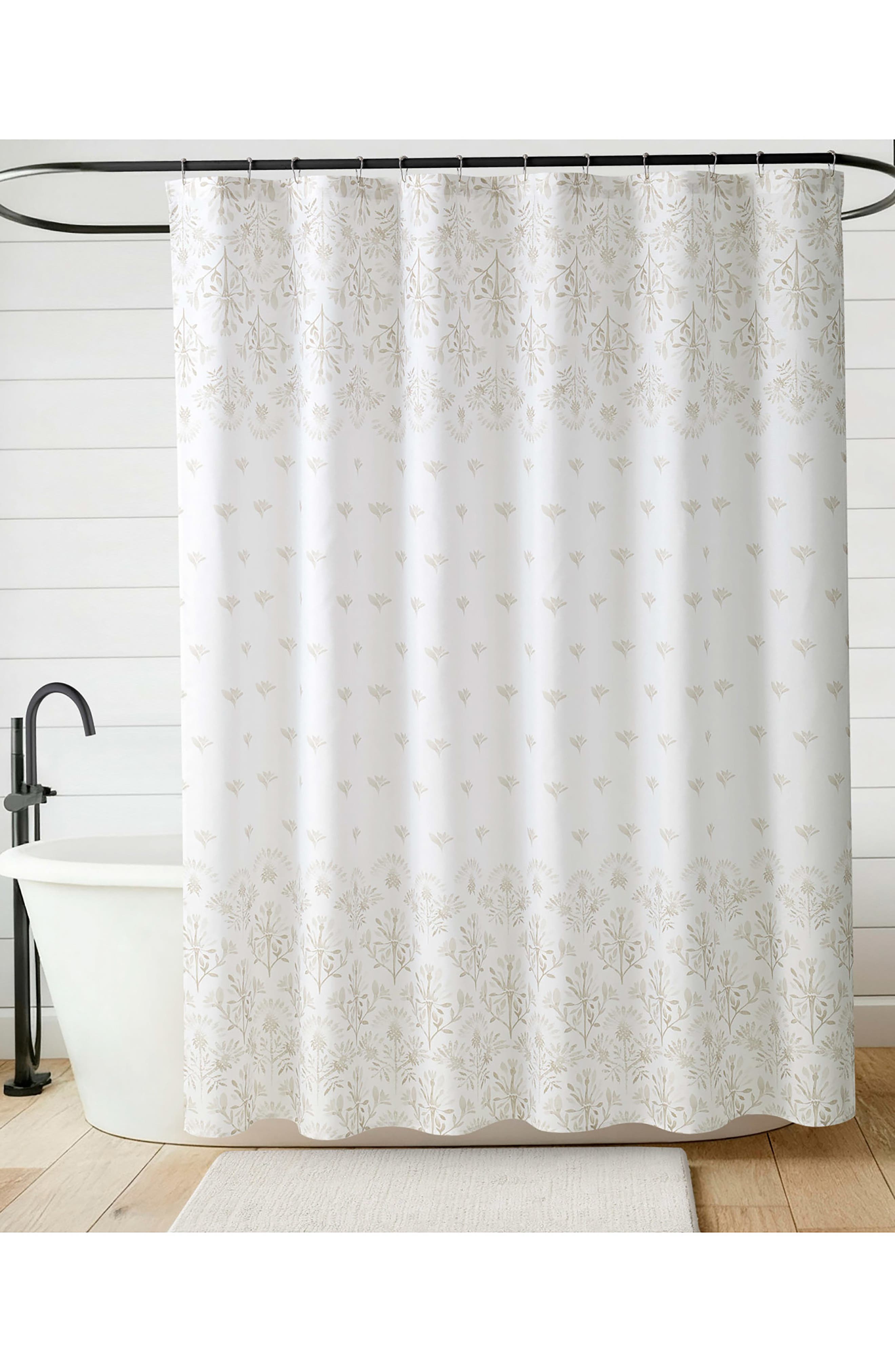 Jessica Simpson Floral Shower Curtain