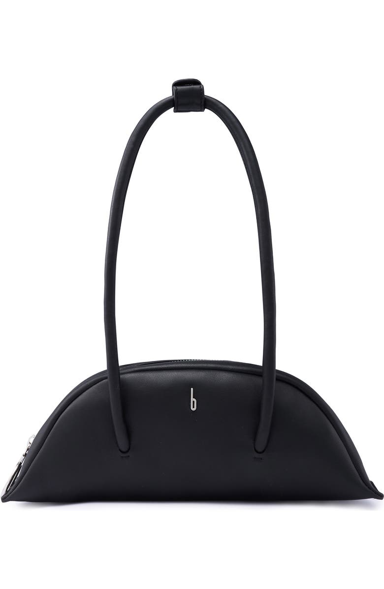 behno Mini Laverne Leather Bowler Bag, Main, color, Black