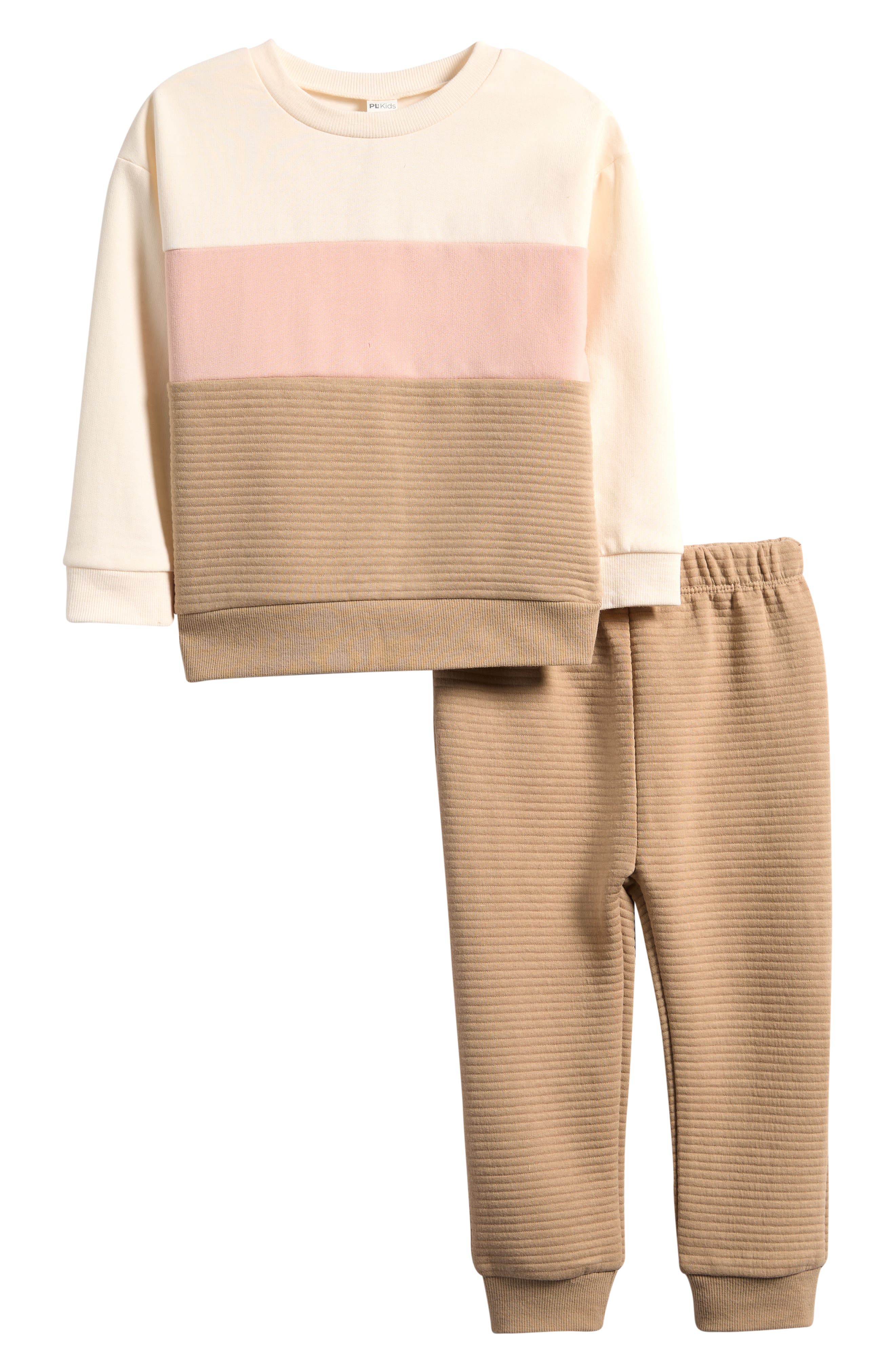 Kids' Colorblock Sweatshirt & Joggers Set