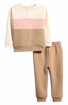 Kids' Colorblock Sweatshirt & Joggers Set