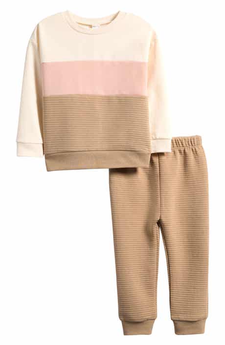 Kids' Colorblock Sweatshirt & Joggers Set