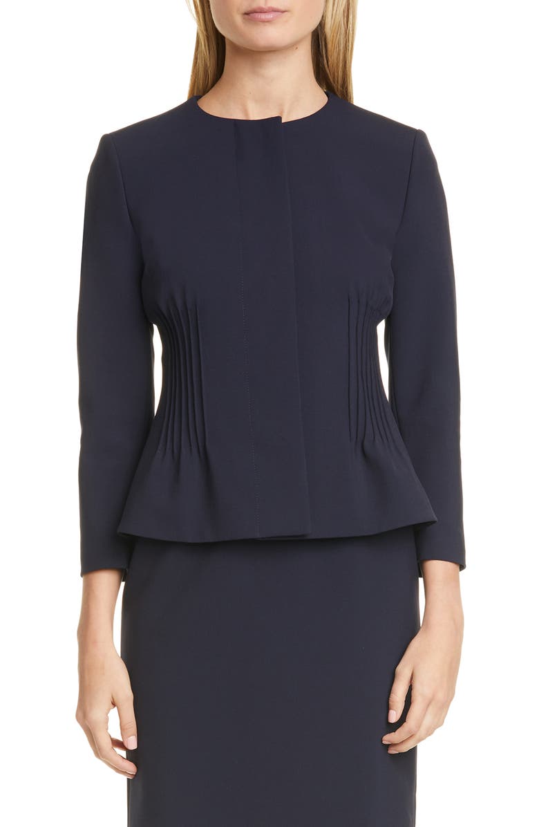 BOSS Jetucka Pintuck Jacket, Main, color,