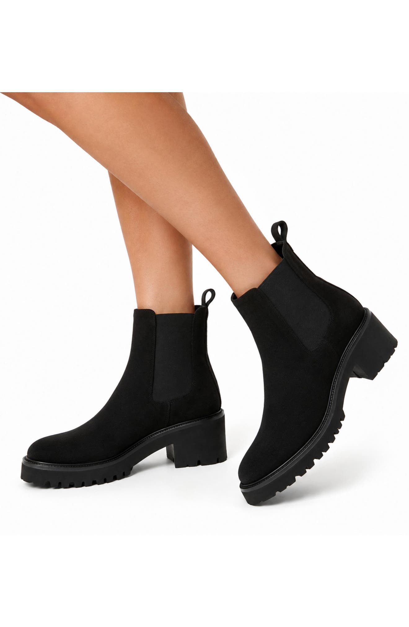 Kiss City Dry™ Waterproof Chelsea Boot, Alternate, color, BLACK SUEDE