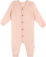 Just Born Pink Sweater Knit Coverall