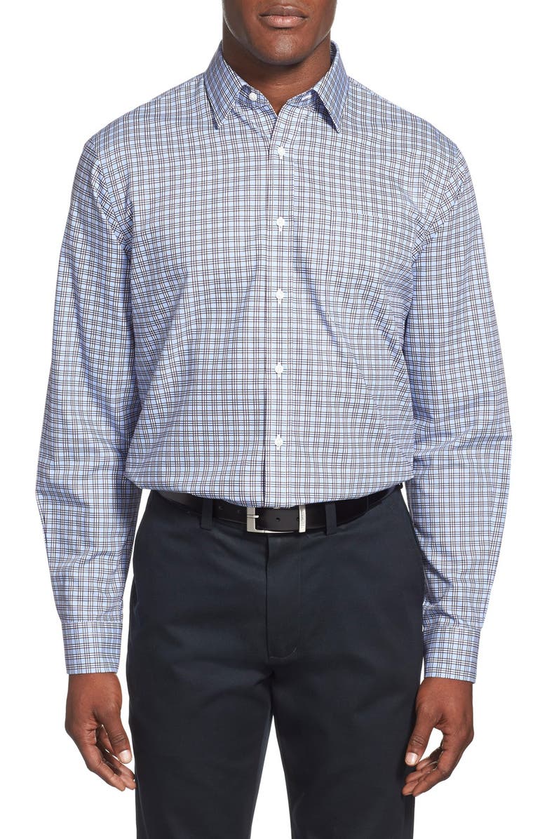 NORDSTROM MEN'S SHOP Nordstrom Smartcare<sup>™</sup> Traditional Fit Plaid Dress Shirt, Alternate, color, 