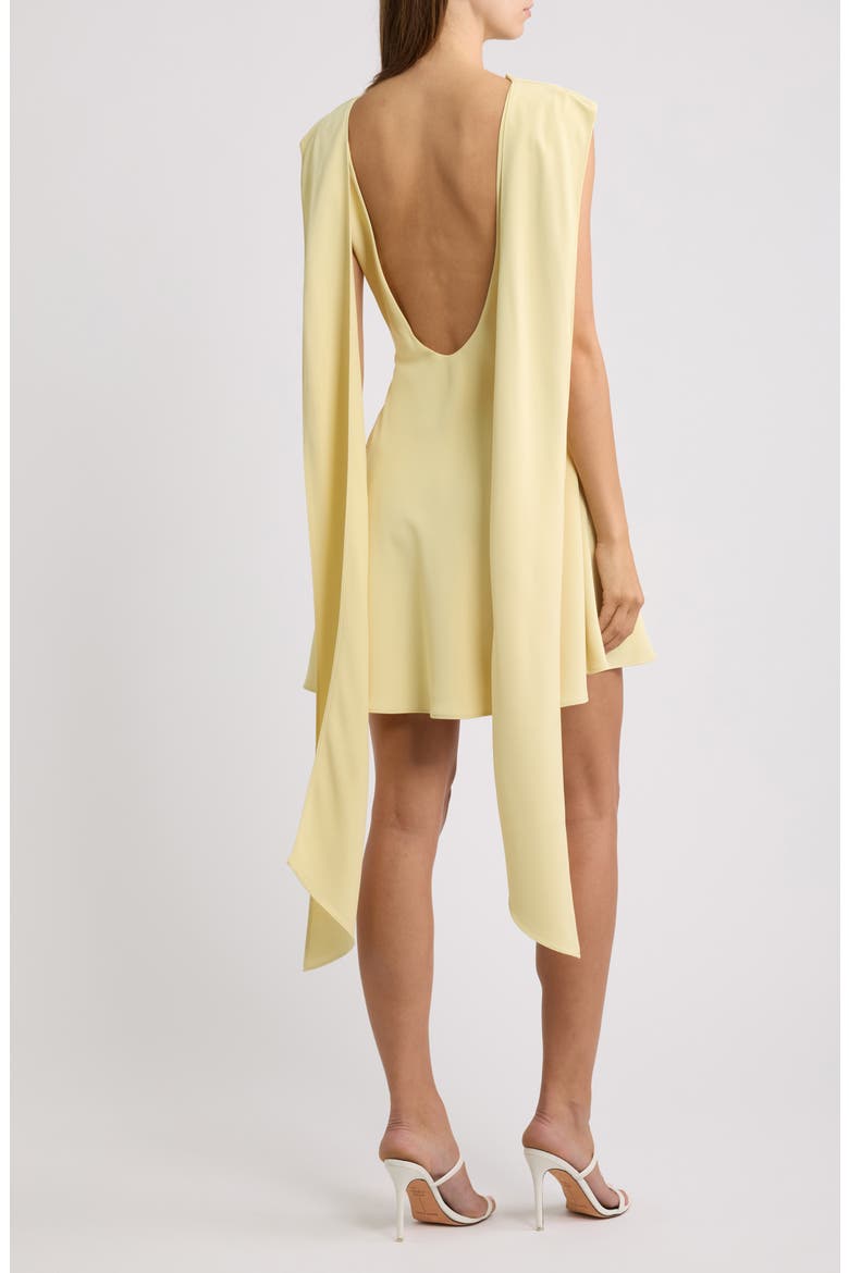 Drape Minidress, Alternate, color, LEMON