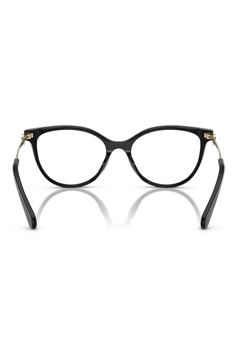 53mm Cat Eye Optical Glasses, Alternate, color, BLACK